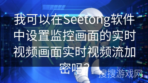 我可以在Seetong软件中设置监控画面的实时视频画面实时视频流加密吗？