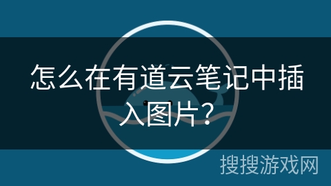 怎么在有道云笔记中插入图片？