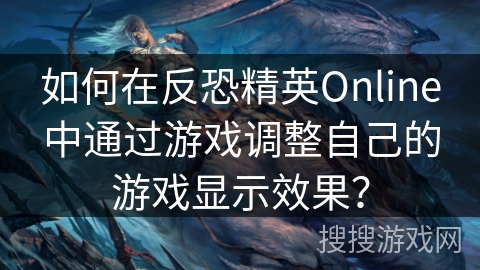 如何在反恐精英Online中通过游戏调整自己的游戏显示效果？