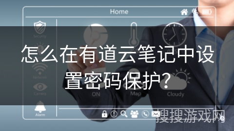 怎么在有道云笔记中设置密码保护？