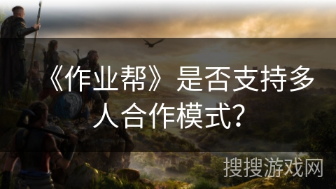 《作业帮》是否支持多人合作模式？