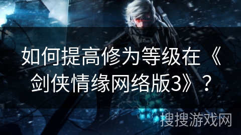 如何提高修为等级在《剑侠情缘网络版3》？