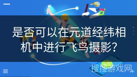 是否可以在元道经纬相机中进行飞鸟摄影？