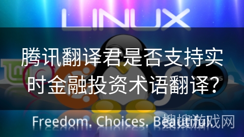 腾讯翻译君是否支持实时金融投资术语翻译？