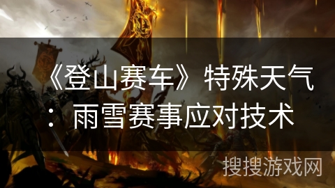 《登山赛车》特殊天气：雨雪赛事应对技术