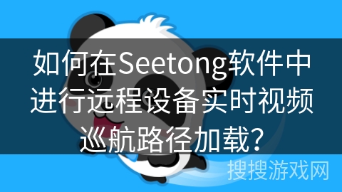 如何在Seetong软件中进行远程设备实时视频巡航路径加载？