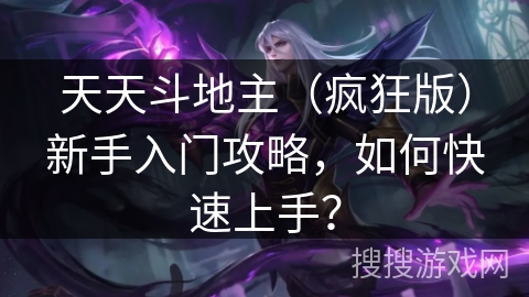 天天斗地主（疯狂版）新手入门攻略，如何快速上手？