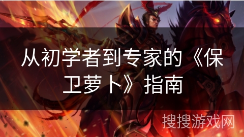 从初学者到专家的《保卫萝卜》指南 从初学者到专家的《保卫萝卜》指南