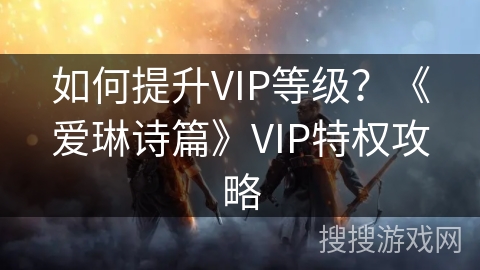如何提升VIP等级?《爱琳诗篇》VIP特权攻略 如何提升VIP等级?《爱琳诗篇》VIP特权攻略