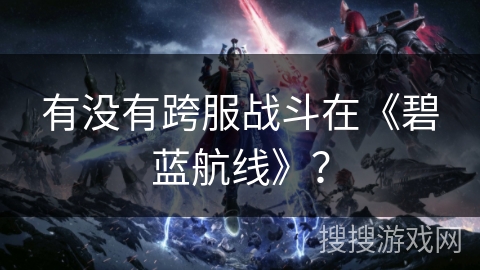有没有跨服战斗在《碧蓝航线》？