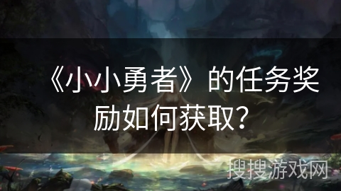 《小小勇者》的任务奖励如何获取？