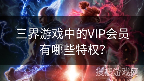 三界游戏中的VIP会员有哪些特权？