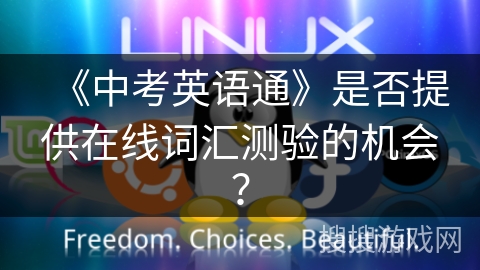 《中考英语通》是否提供在线词汇测验的机会？