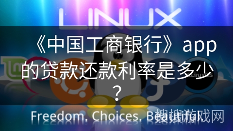 《中国工商银行》app的贷款还款利率是多少？