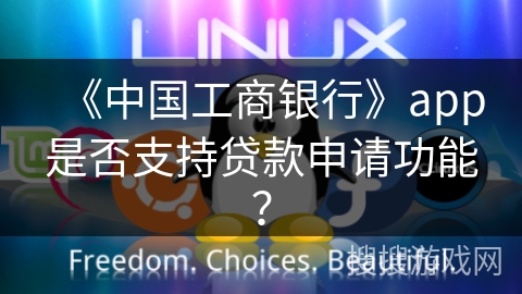 《中国工商银行》app是否支持贷款申请功能？