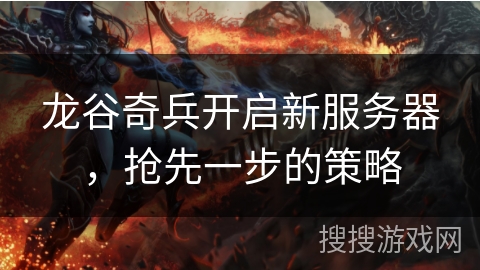 龙谷奇兵开启新服务器,抢先一步的策略 龙谷奇兵开启新服务器,抢先一步的策略