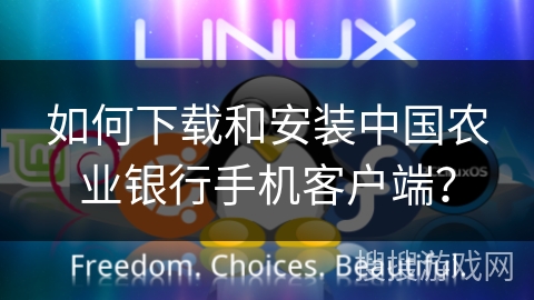 如何下载和安装中国农业银行手机客户端？