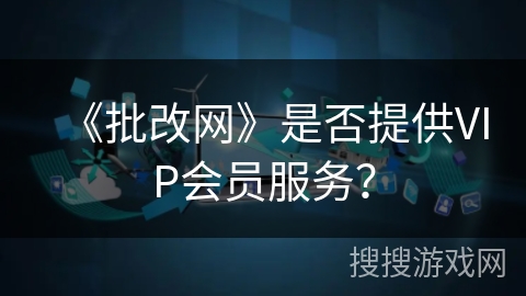 《批改网》是否提供VIP会员服务？