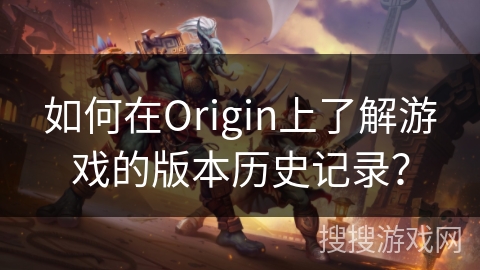 如何在Origin上了解游戏的版本历史记录？