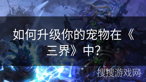 如何升级你的宠物在《三界》中？