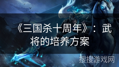 《三国杀十周年》：武将的培养方案