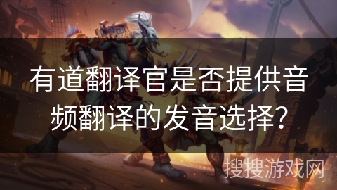 有道翻译官是否提供音频翻译的发音选择？