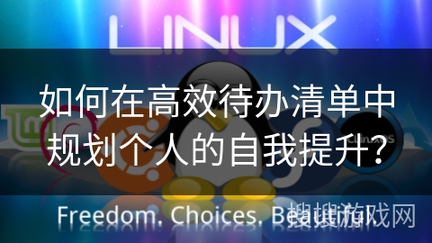 如何在高效待办清单中规划个人的自我提升？