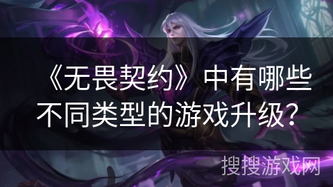 《无畏契约》中有哪些不同类型的游戏升级？