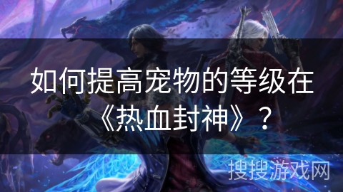 如何提高宠物的等级在《热血封神》？