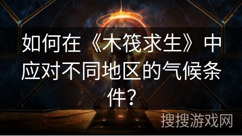 如何在《木筏求生》中应对不同地区的气候条件？