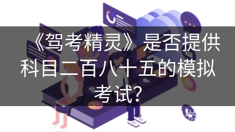 《驾考精灵》是否提供科目二百八十五的模拟考试？