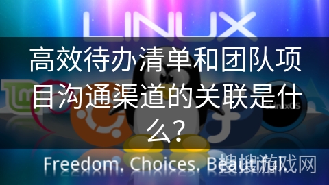 高效待办清单和团队项目沟通渠道的关联是什么？