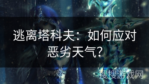 逃离塔科夫：如何应对恶劣天气？