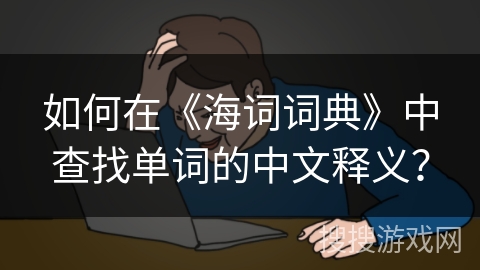 如何在《海词词典》中查找单词的中文释义？