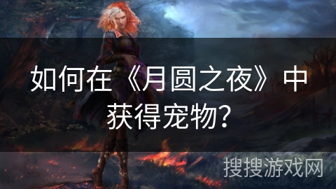 如何在《月圆之夜》中获得宠物？