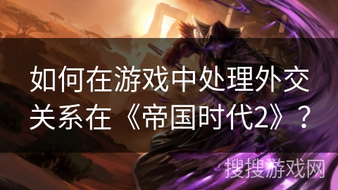 如何在游戏中处理外交关系在《帝国时代2》？