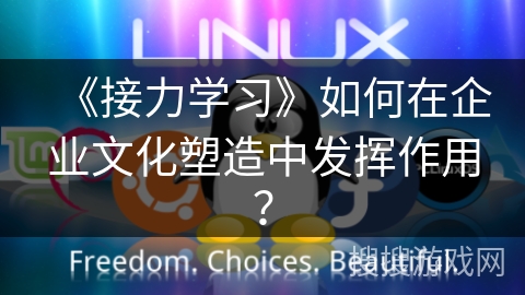 《接力学习》如何在企业文化塑造中发挥作用？