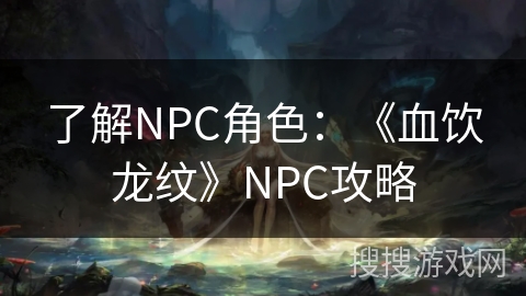 了解NPC角色：《血饮龙纹》NPC攻略