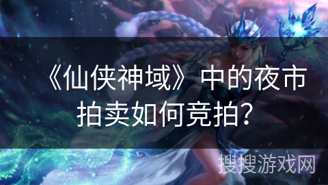 《仙侠神域》中的夜市拍卖如何竞拍？