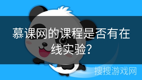 慕课网的课程是否有在线实验？