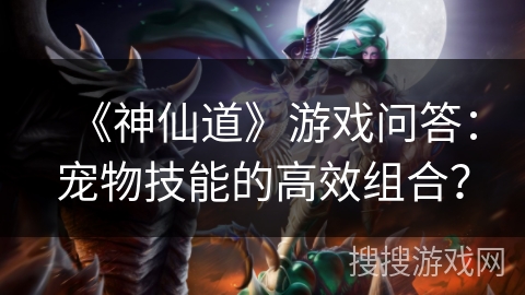 《神仙道》游戏问答：宠物技能的高效组合？