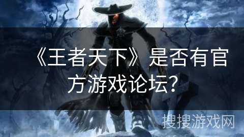 《王者天下》是否有官方游戏论坛？