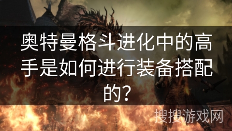 奥特曼格斗进化中的高手是如何进行装备搭配的？