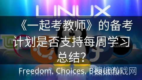 《一起考教师》的备考计划是否支持每周学习总结？