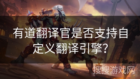 有道翻译官是否支持自定义翻译引擎？