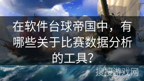 在软件台球帝国中，有哪些关于比赛数据分析的工具？
