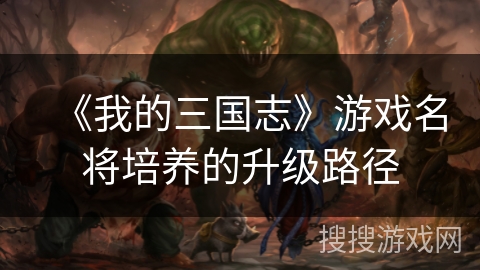 《我的三国志》游戏名将培养的升级路径
