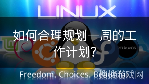 如何合理规划一周的工作计划？