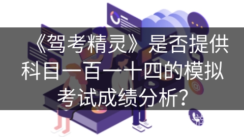 《驾考精灵》是否提供科目一百一十四的模拟考试成绩分析？