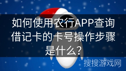 如何使用农行APP查询借记卡的卡号操作步骤是什么？